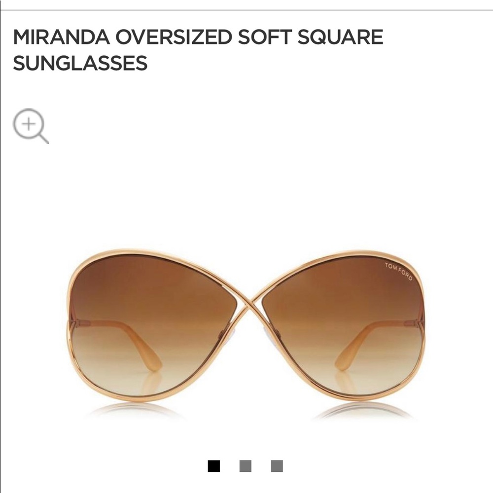 Tom Ford Miranda rose gold sunglasses EUC